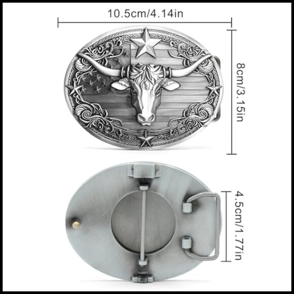 Stainless Brass Alloy Beer Holder Belt Buckle Western Cowboy Novelty main image 6